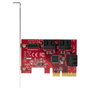 StarTech Tarjeta Controladora PCI Express (PCIe) de 6 Puertos SATA 6 Gbps con Bracket de Perfil Bajo