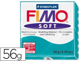 Staedtler Pasta de modelar Fimo Soft 57g Verde Menta Blanda y Suave