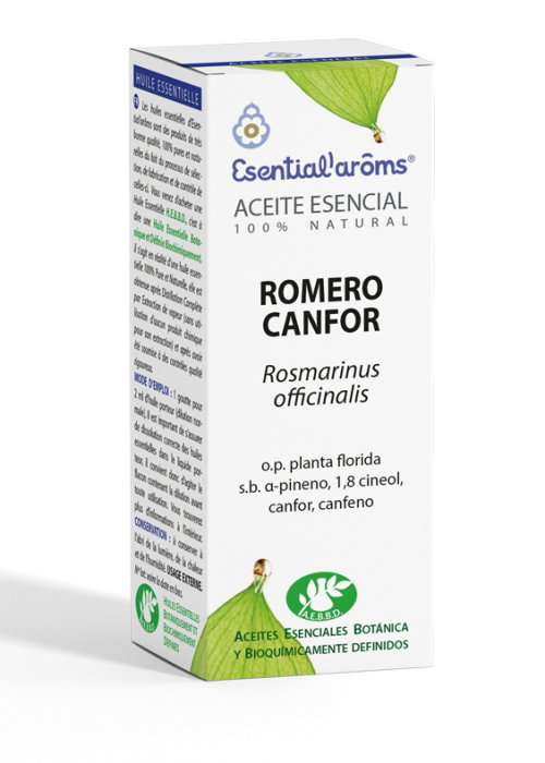 ESENTIAL AROMS Romero Canfor aceite esencia 100 ml