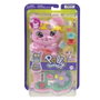 Mattel Polly Pocket Estuche Conejito Fiesta del Té con 10 Accesorios y Muñequita