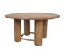 DKD Home Decor Mesa Redonda de Comedor de Mango 150x150x78,7 cm Marrón
