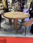 DKD Home Decor Mesa Redonda de Comedor de Mango 150x150x78,7 cm Marrón
