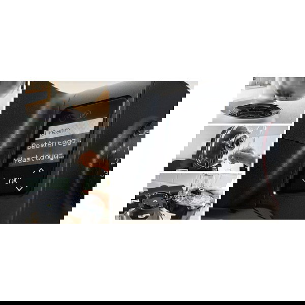 Bosch MUMS6 ZS13D Robot de Cocina, 5,5 L, 1600 W, Rotación Planetaria, Balanza Integrada, Negro/Acero Inoxidable