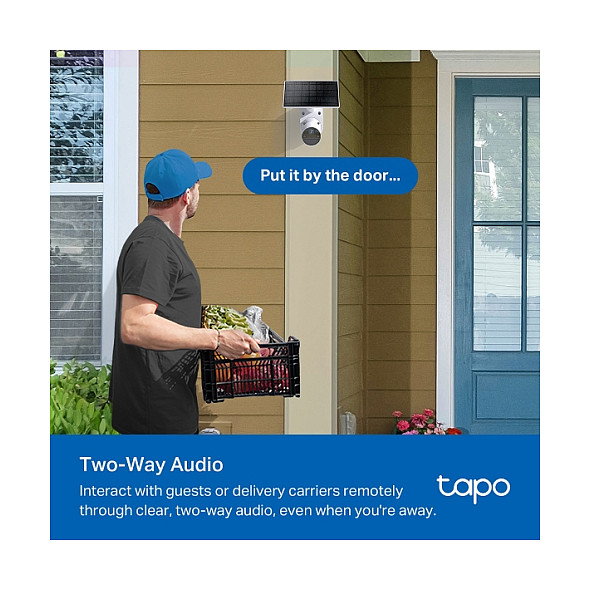 TP-Link Tapo C410 KIT Cámara de Seguridad IP Exterior Inalámbrica WiFi 3MP Visión Nocturna Color Alexa Google Assistant con Panel Solar A201 TP-Link Tapo C410 KIT Cámara de Seguridad IP Exterior Inalámbrica WiFi 3MP Visión Nocturna Color Alexa Google Assistant con Panel Solar A201