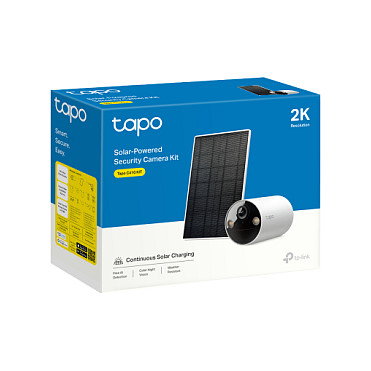 TP-Link Tapo C410 KIT Cámara de Seguridad IP Exterior Inalámbrica WiFi 3MP Visión Nocturna Color Alexa Google Assistant con Panel Solar A201 TP-Link Tapo C410 KIT Cámara de Seguridad IP Exterior Inalámbrica WiFi 3MP Visión Nocturna Color Alexa Google Assistant con Panel Solar A201