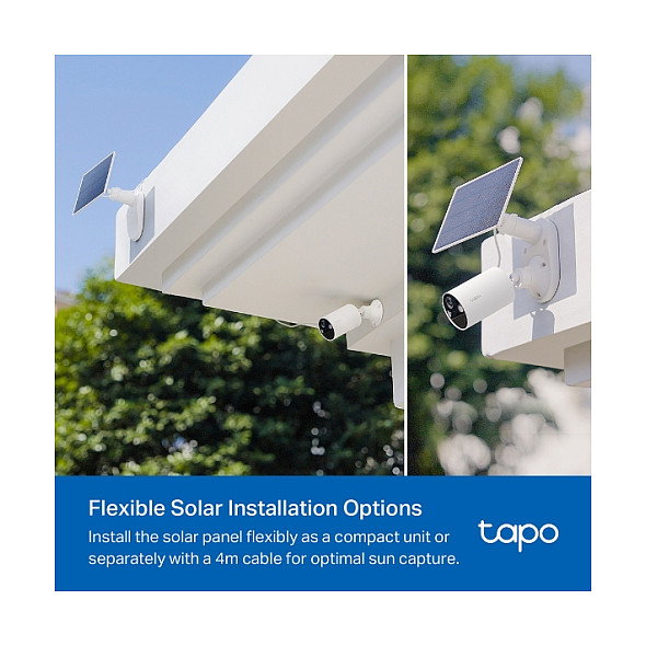 TP-Link Tapo C410 KIT Cámara de Seguridad IP Exterior Inalámbrica WiFi 3MP Visión Nocturna Color Alexa Google Assistant con Panel Solar A201 TP-Link Tapo C410 KIT Cámara de Seguridad IP Exterior Inalámbrica WiFi 3MP Visión Nocturna Color Alexa Google Assistant con Panel Solar A201