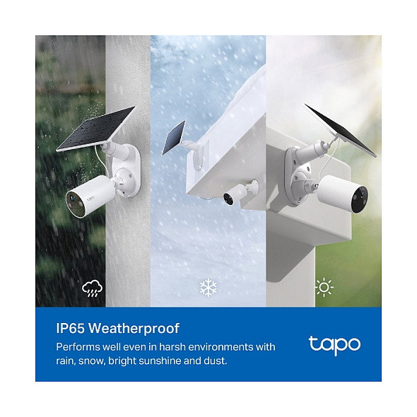 TP-Link Tapo C410 KIT Cámara de Seguridad IP Exterior Inalámbrica WiFi 3MP Visión Nocturna Color Alexa Google Assistant con Panel Solar A201 TP-Link Tapo C410 KIT Cámara de Seguridad IP Exterior Inalámbrica WiFi 3MP Visión Nocturna Color Alexa Google Assistant con Panel Solar A201