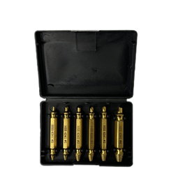 Workpro Juego 6 Piezas Extractor de Tornillos Rotos HSS4341 Dureza HRC63