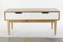 DKD Home Decor Mesa de Centro Abeto Marrón y Blanco