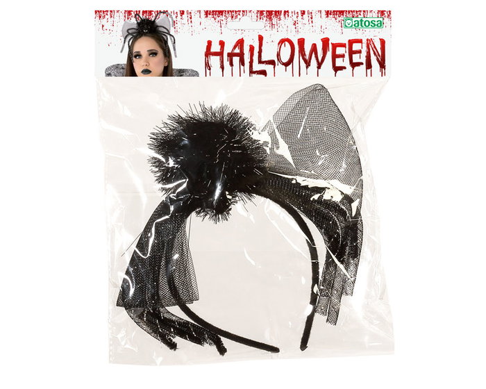Diadema Halloween Araña Patas Largas Negro Mujer Adulto