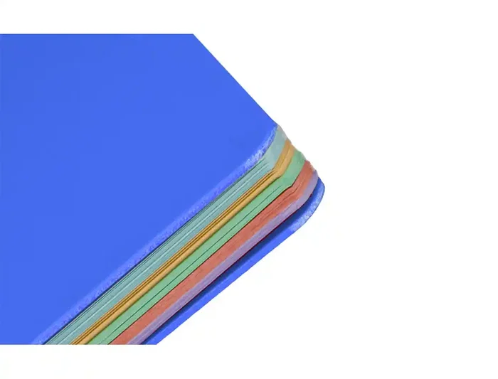 Antartik Cuaderno Espiral Micro A4 Tapa Foam, 120 Hojas Cuadrícula 5mm 90gr, 5 Bandas 4 Taladros, Color Azul