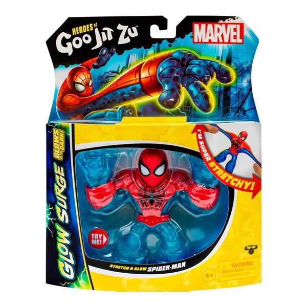 Bandai Goo Jit Zu Figura Spiderman Marvel Estirable que Brilla en la Oscuridad hasta 3 Veces su Tamaño Bandai Goo Jit Zu Figura Spiderman Marvel Estirable que Brilla en la Oscuridad hasta 3 Veces su Tamaño