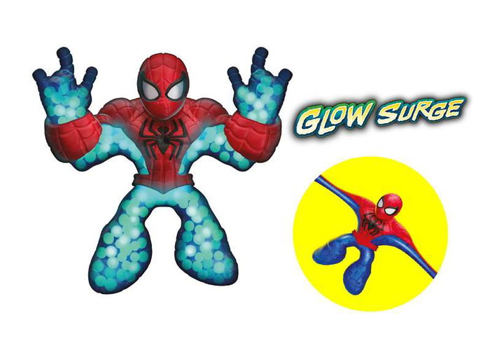 Bandai Goo Jit Zu Figura Spiderman Marvel Estirable que Brilla en la Oscuridad hasta 3 Veces su Tamaño Bandai Goo Jit Zu Figura Spiderman Marvel Estirable que Brilla en la Oscuridad hasta 3 Veces su Tamaño