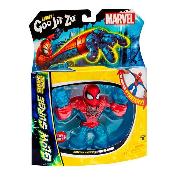 Bandai Goo Jit Zu Figura Spiderman Marvel Estirable que Brilla en la Oscuridad hasta 3 Veces su Tamaño Bandai Goo Jit Zu Figura Spiderman Marvel Estirable que Brilla en la Oscuridad hasta 3 Veces su Tamaño