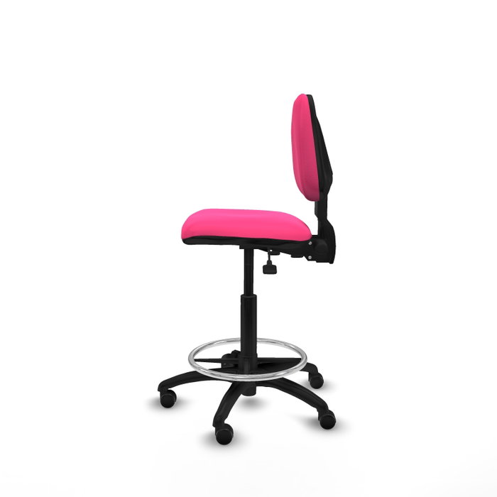 PIQUERAS Y CRESPO Taburete Isso AS similpiel rosa sin brazos