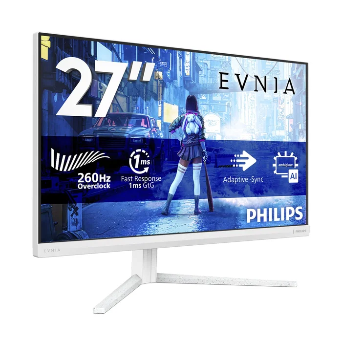Philips Evnia 27M2N5201P/00 Monitor Gaming 27 Pulgadas Full HD 260 Hz Blanco Philips Evnia 27M2N5201P/00 Monitor Gaming 27 Pulgadas Full HD 260 Hz Blanco
