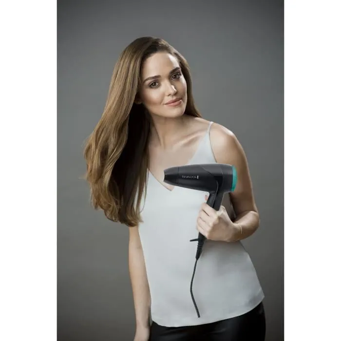 Remington D1500 On The Go Secador de pelo Negro y Verde