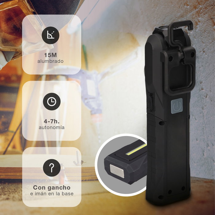 GSC Evolution Linterna de trabajo LED COB 5W recargable GSC Evolution Linterna de trabajo LED COB 5W recargable