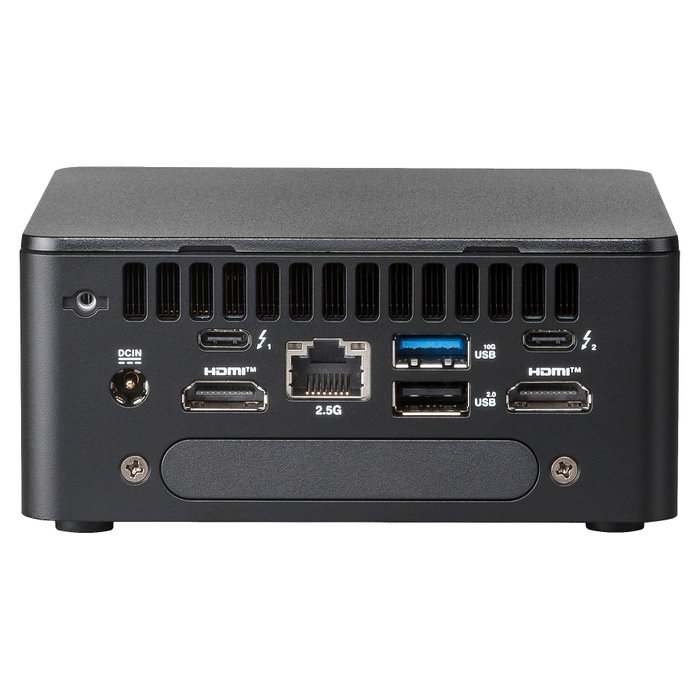 ASUS NUC 13 RNUC13L3Hv70000 Mini PC Barebone Arena Canyon Intel Core i7-1370P (13ma Gen) 14 Núcleos, Wi-Fi 6E, 2x Thunderbolt 4, VESA, Sin Sistema Operativo