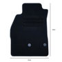 OCC Design Alfombrilla a Medida para Renault Megane III (2009-2016) 5 PZ Azul