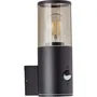 Brilliant BRI4004353405679 Aplicación exterior Sergioro con detector, Depoli negro, E27 20W