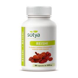 Sotya Reishi 90 Cápsulas - Complemento Alimenticio con Extracto de Reishi y Vitamina C