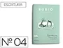 Rubio Cuaderno Caligrafía Nº 04 para Desarrollar Destrezas Motrices, 15x212x154 mm