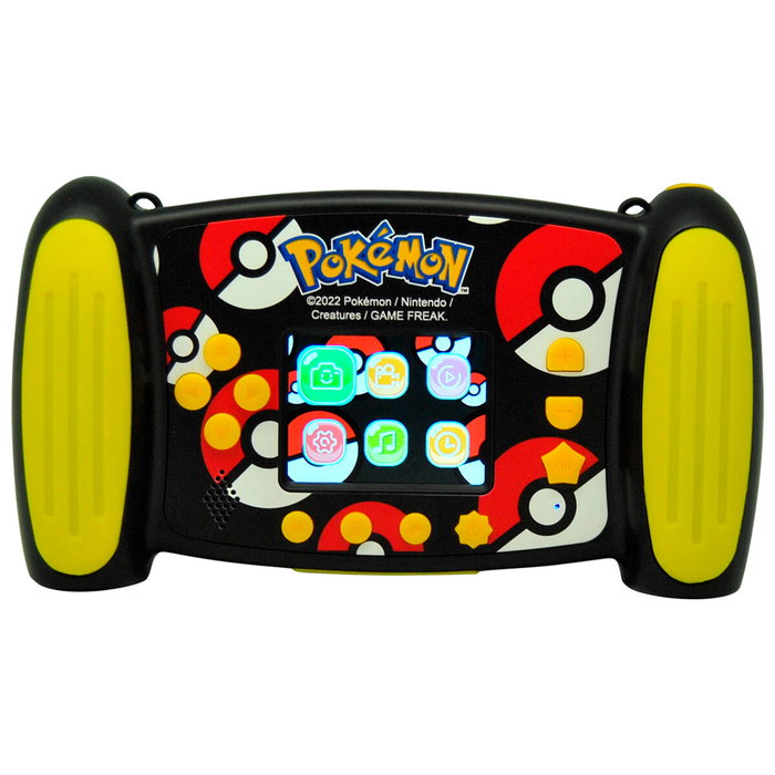 KIDS LICENSING Cámara Interactiva Pokémon - Saca Fotos y Vídeos, Zoom x4, 5MP, Vídeo 1080p, Filtros Divertidos, Reproductor MP3, Tarjeta SD Incluida, Edad +3 Años