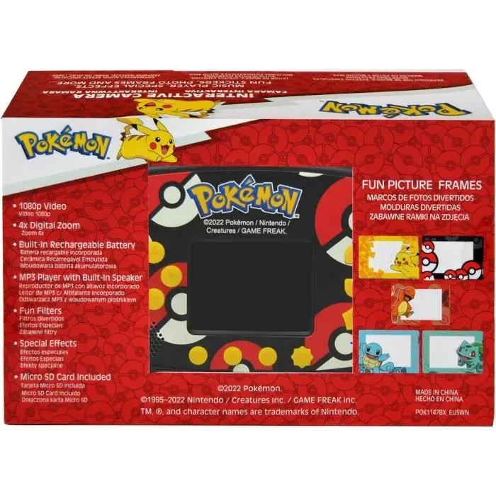 Kids Licensing Cámara Interactiva Pokémon POKC3000 - Licencia Oficial para Niños