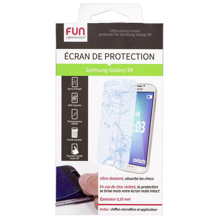 Fun Connection Protector Pantalla Cristal Templado para Samsung Galaxy S4 Fun Connection Protector Pantalla Cristal Templado para Samsung Galaxy S4
