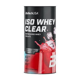BiotechUSA Iso Whey Clear 400 g Sabor Cherry Candy - Aislado de Proteína de Suero - Polvo