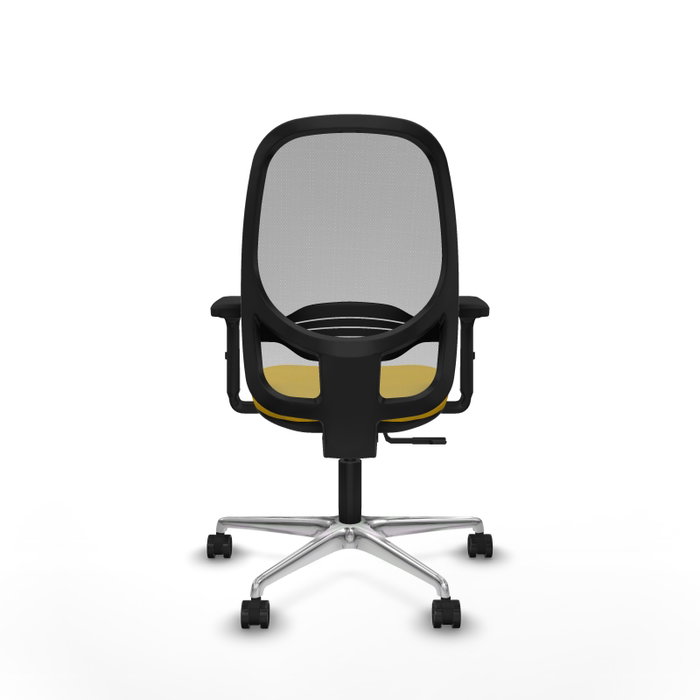PIQUERAS Y CRESPO Silla de oficina Cilanco con mecanismo Sincro, Amarillo y Gris