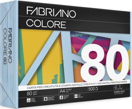 SADIPAL Paquete de papel Fabriano A4 azul pastel 500 hojas 80g