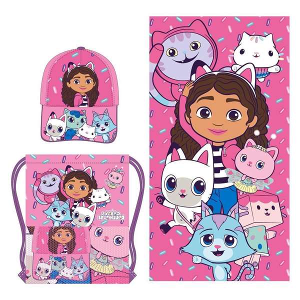 Cerdá Toalla Set Saquito Gabby´s Dollhouse Edad Mínima 36 Meses Color PINK