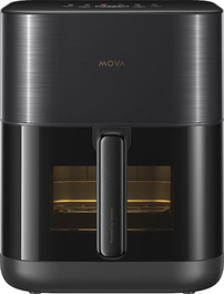 Dreame MOVA AEROCHEF FD10 PRO Freidora de Aire 6L, 1800W, 230°C, Interior de Metal, Circulación de Aire Térmica 360°, Negra