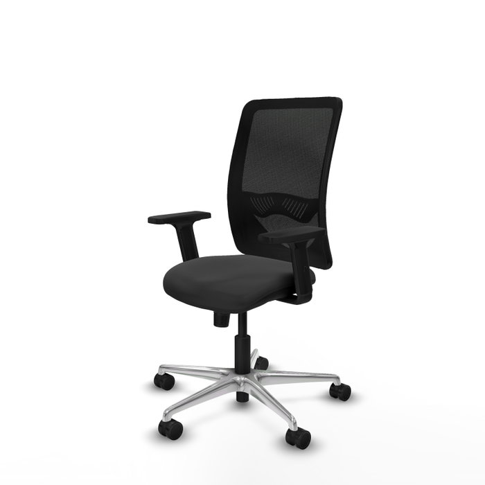 PIQUERAS Y CRESPO Silla de oficina Zulema con mecanismo Sincro, Gris oscuro y Negro PIQUERAS Y CRESPO Silla de oficina Zulema con mecanismo Sincro, Gris oscuro y Negro