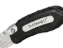 Q-connect XD-925 Cuter Metálico Ancho Plegable con Mango Antideslizante Cuchilla 19 mm Blister 1 Unidad