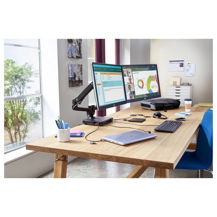 HP Cable USB-C a USB-C 100W para Base/Carga de Pantalla Z, Conectores Macho Derechos, Negro, 1 Unidad