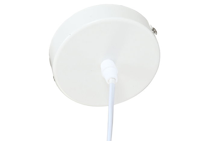 DKD Home Decor Lámpara de Techo Ondas Crudo en Poliéster y Metal