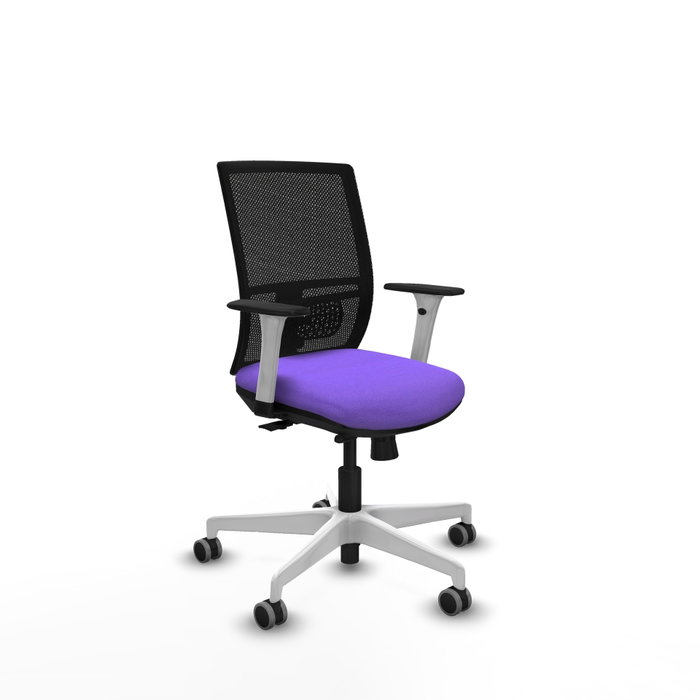 PIQUERAS Y CRESPO Silla de oficina Yunquera con mecanismo Sincro/Traslack, Lila y Negro PIQUERAS Y CRESPO Silla de oficina Yunquera con mecanismo Sincro/Traslack, Lila y Negro