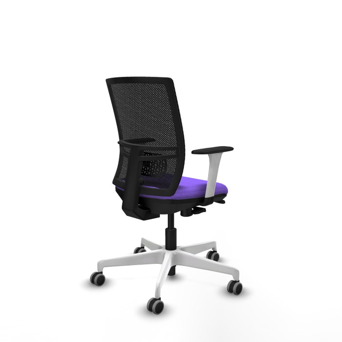 PIQUERAS Y CRESPO Silla de oficina Yunquera con mecanismo Sincro/Traslack, Lila y Negro PIQUERAS Y CRESPO Silla de oficina Yunquera con mecanismo Sincro/Traslack, Lila y Negro