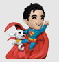 Superman 2025 Figura Vinyl Superman & Krypto 13 cm