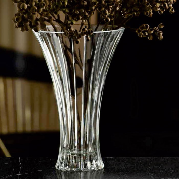 Rcr Cristalleria IT Jarrón de Cristal Timeless altura 33 cm diámetro 19.7 cm