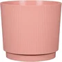 Garden Id Maceta redonda para plantas de Lino, Ø 25 cm, 7 L, H 22 cm, Color Rosa