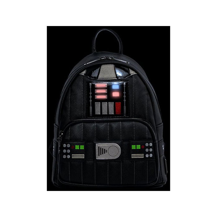 Loungefly Mochila Mini Darth Vader Light up Star Wars