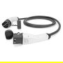 Digitus Cable de carga tipo 2 para coche eléctrico y PHEV, 5 m, 32 A, 7.4 kW, 1-fase, Modo 3, negro, IP55