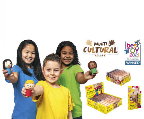 JOVI Estuche de Plastilina Multicultural 6 Barras de 15g