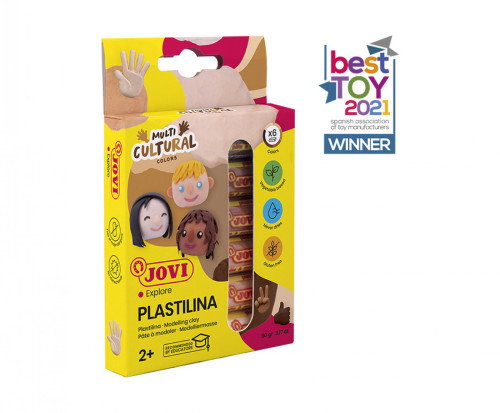 JOVI Estuche de Plastilina Multicultural 6 Barras de 15g