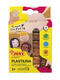 Plastilina Jovi 90 Colores Multicultural Barra 15 Gr. Estuche De 6