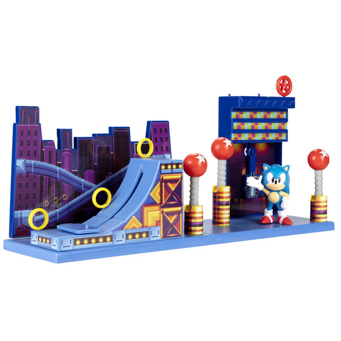 JAKKS PACIFIC Sonic The Hedgehog Playset Studiopolis Zone 6cm